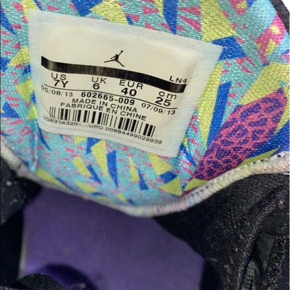 JORDAN Super Fly 2 BG Jr. "Blake Grifin" In Black / Pink / Blue - US 7Y - Picture 8 of 8